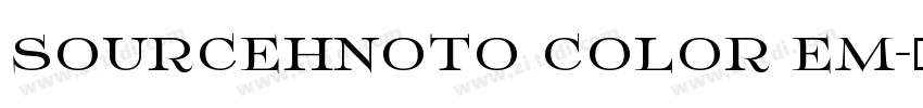 SourceHNoto Color Em字体转换